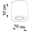 Lubinis šviestuvas Sollux Ceilings ORBIS betonas