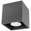 Sollux Lighting Lubinis šviestuvas QUAD 1 antracito spalvos
