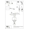 Sollux Lighting Lubinis šviestuvas QUAD 1 antracito spalvos