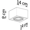 Sollux Lighting Lubinis šviestuvas QUATRO 1 betonas