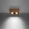Sollux Lighting Lubinis šviestuvas QUATRO 2 iš natūralaus medžio