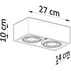 Sollux Lighting Lubinis šviestuvas QUATRO 2 iš natūralaus medžio