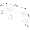 Sollux Lighting Lubinis šviestuvas RING 2 alyvuogių žalios spalvos