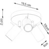 Sollux Lighting Lubinis šviestuvas RING 3P alyvuogių žalios spalvos