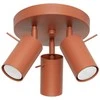 Sollux Lighting Lubinis šviestuvas RING 3P raudona ochra