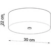 Sollux Lighting Lubinis šviestuvas SKALA 30 baltas