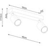 Sollux Lighting Lubinis šviestuvas VERDO 2 baltas