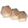 Sollux Lighting Lubinis šviestuvas WOODY 3 iš natūralaus medžio