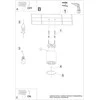 Sollux Lighting Lubinis šviestuvas ZOE baltas LED