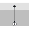 Sollux Lighting Pakabinamas šviestuvas ALINO 1 juodas
