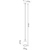 Sollux Lighting Pakabinamas šviestuvas ALINO 1 juodas