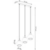 Sollux Lighting Pakabinamas šviestuvas ALINO 3 juodas