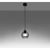 Sollux Lighting Pakabinamas šviestuvas ALINO 1 juodas