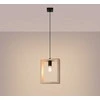 Sollux Lighting Pakabinamas šviestuvas ARIES iš natūralaus medžio