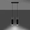 Sollux Lighting Sollux Pakabinamas šviestuvas BORGIO 2 juodas