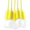 Sollux Lighting Pakabinamas šviestuvas DIEGO 5 geltonas