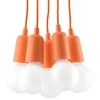 Sollux Lighting Pakabinamas šviestuvas DIEGO 5 oranžinis