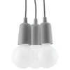 Sollux Lighting Pakabinamas šviestuvas DIEGO 3 pilkas