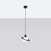 Sollux Lighting Pakabinamas šviestuvas HYPERION 1 juodas