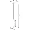 Sollux Lighting Pakabinamas šviestuvas LAGOS 1 poliruoto aukso