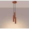 Sollux Lighting Pakabinamas šviestuvas LAGOS 3P raudona ochra