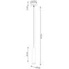Sollux Lighting Pakabinamas šviestuvas LAGOS 1 alyvuogių žalia
