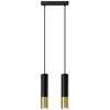 Sollux Lighting Pakabinamas šviestuvas LOOPEZ 2 juodas/auksinis