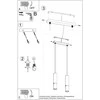 Sollux Lighting Pakabinamas šviestuvas LOOPEZ 2 juodas/auksinis