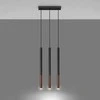 Sollux Lighting Pakabinamas šviestuvas MOZAICA 3L juodas/varis