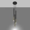 Sollux Lighting Pakabinamas šviestuvas MOZAICA 3P juodas/auksinis