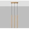 Sollux Lighting Pakabinamas šviestuvas PASTELO 3L aukso spalvos