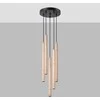 Sollux Lighting Pakabinamas šviestuvas PASTELO 5P medinis