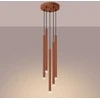 Sollux Lighting Pakabinamas šviestuvas PASTELO 5P raudona ochra