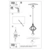 Sollux Lighting Pakabinamas šviestuvas POMPELMO iš natūralaus medžio