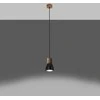 Lubinis šviestuvas Sollux Lighting Pakabinamas šviestuvas QUBIC juodas