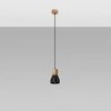 Lubinis šviestuvas Sollux Lighting Pakabinamas šviestuvas QUBIC juodas