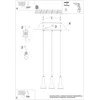 Sollux Lighting Pakabinamas šviestuvas REA 3L concrete