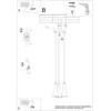 Sollux Lighting Pakabinamas šviestuvas REA 3P concrete