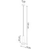 Sollux Lighting Pakabinamas šviestuvas REA 1 betonas