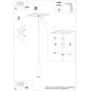 Sollux Lighting Pakabinamas šviestuvas SULA 1 iš natūralaus medžio