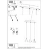 Sollux Lighting Pakabinamas šviestuvas TALEJA 3 juodas [E27]