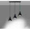 Sollux Lighting Pakabinamas šviestuvas TALEJA 3 juodas [ES111]