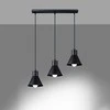Sollux Lighting Pakabinamas šviestuvas TALEJA 3 juodas [E27]