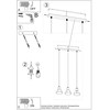 Sollux Lighting Pakabinamas šviestuvas TALEJA 3 juodas [ES111]