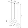 Sollux Lighting Pakabinamas šviestuvas TITRAN 3 balta