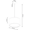 Pakabinamas šviestuvas Sollux Lighting Pakabos lempa NOVA 40 blanc