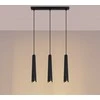 Pakabinamas šviestuvas Sollux Lighting Pakabos lempa PRYSM 3L noir