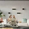 Sieninis šviestuvas Sollux Lighting Sieninis keraminis šviestuvas VEGA juodas