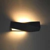 Sieninis šviestuvas Sollux Lighting Sieninis keraminis šviestuvas SIGMA juodas