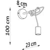 Sollux Lighting Sieninis šviestuvas EDISON juodas